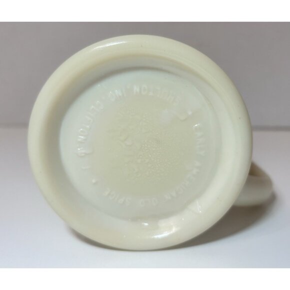 Old Spice Shulton Early American Milk Glass Shaving Mug Clifton NJ Vintage - Picture 5 of 6